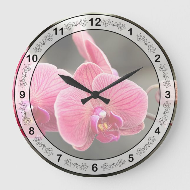 Reloj Redondo Grande Orquídea - Se necesitan dos para bailar tango (Anverso)