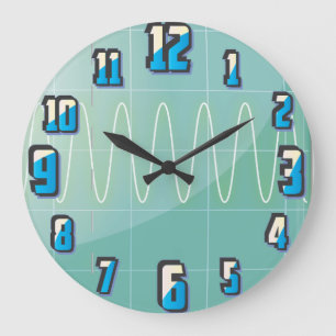 Reloj Redondo Grande Osciloscopio