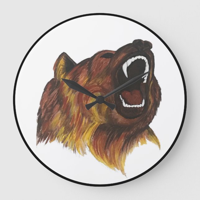 Reloj Redondo Grande Oso (Anverso)