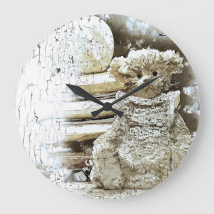 Reloj Redondo Grande Oso de peluche