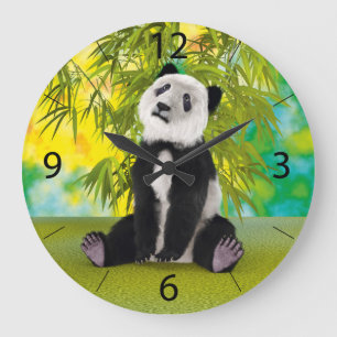 Reloj Redondo Grande Oso Panda Lindo Kawaii Regalo Perfecto para Amante