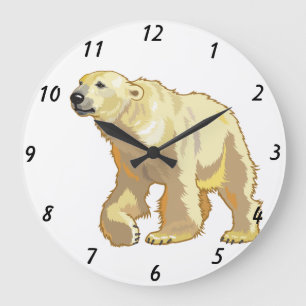 Reloj Redondo Grande oso polar