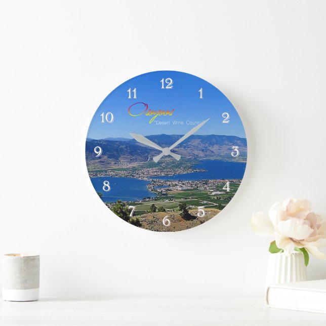 Reloj Redondo Grande Osoyoos, país vinícola del postre (Hogar)