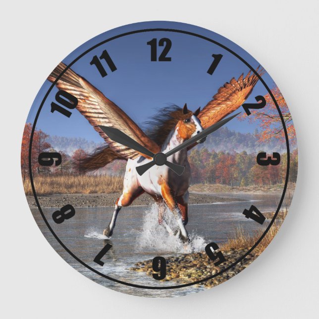 Reloj Redondo Grande Otoño Pegaso (Anverso)
