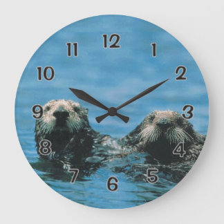 Reloj Redondo Grande Otters del mar