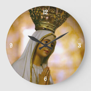 Reloj Redondo Grande Our Lady of Fatima