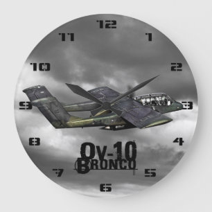 Reloj Redondo Grande OV-10 Bronco