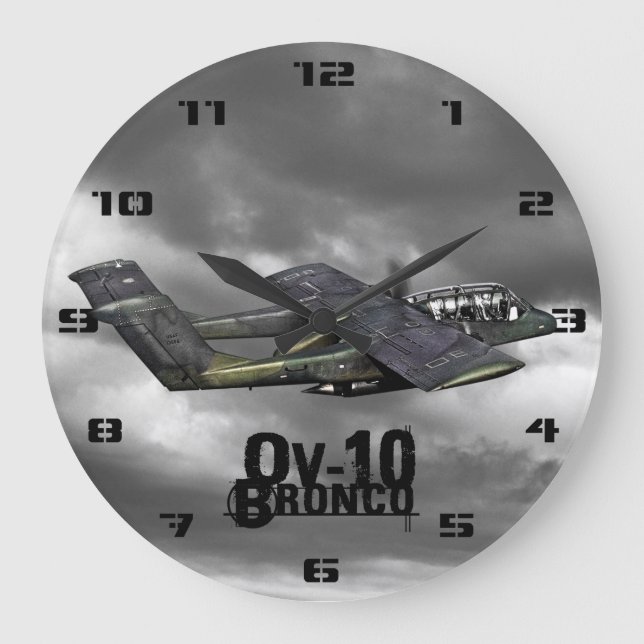 Reloj Redondo Grande OV-10 Bronco (Anverso)
