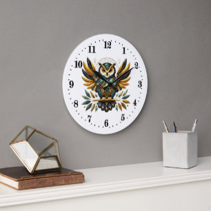 Reloj Redondo Grande Oveja de estilo elegante