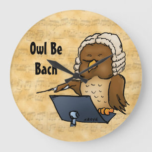 Reloj Redondo Grande Owl Be Bach