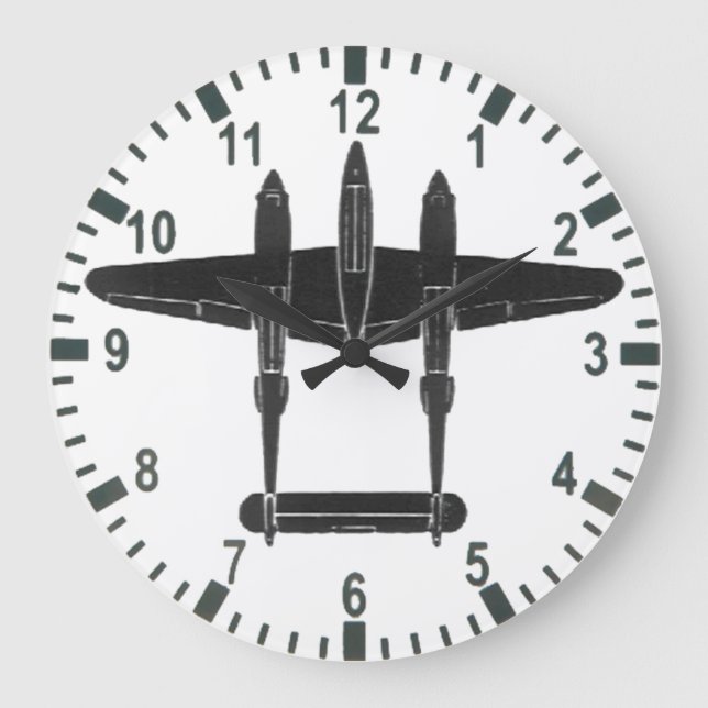 Reloj Redondo Grande P-38 Lightning Altimeter (Anverso)