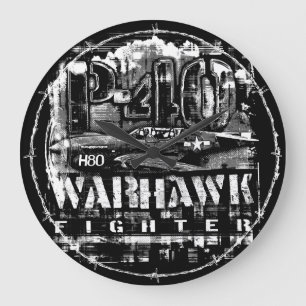 Reloj Redondo Grande P-40 Warhawk