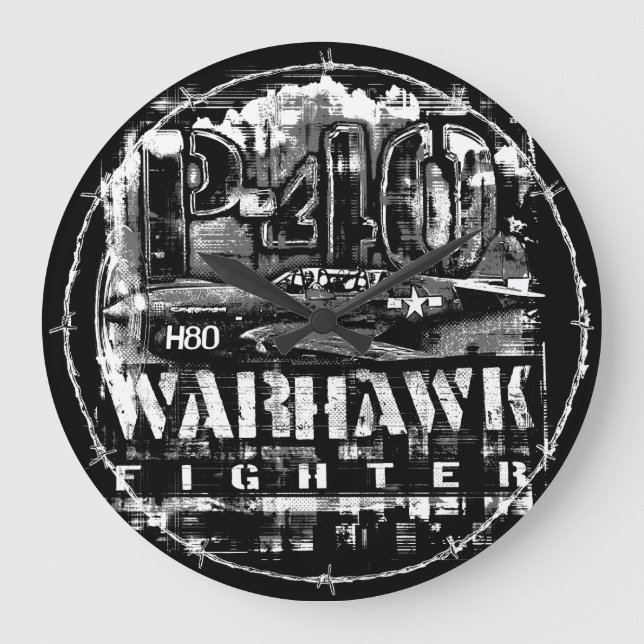 Reloj Redondo Grande P-40 Warhawk (Anverso)