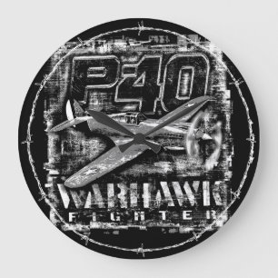 Reloj Redondo Grande P-40 Warhawk