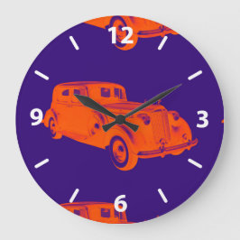 Reloj Redondo Grande Packard Coche de Lujo Pop Art