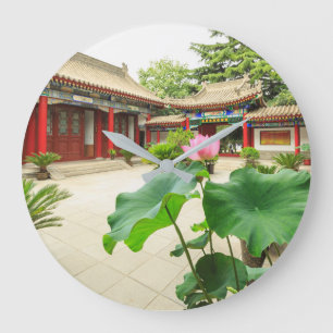 Reloj Redondo Grande Pagoda China interior