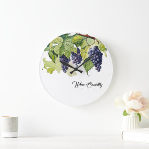 Reloj Redondo Grande País del vino