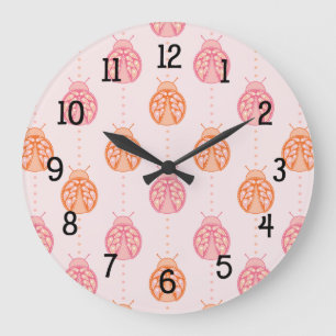 Reloj Redondo Grande Paisley Ladybug