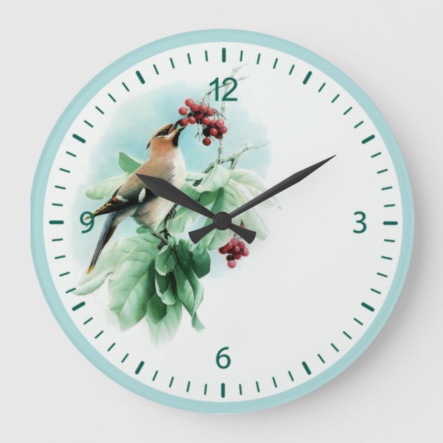 Reloj Redondo Grande Pájaro (Anverso)