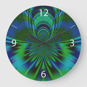 Reloj Redondo Grande Pájaro Azul