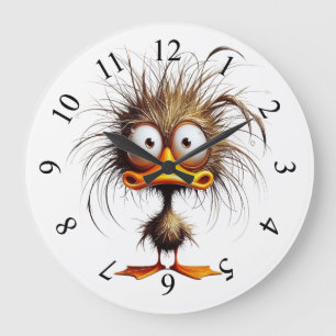 Reloj Redondo Grande Pájaro extravagante