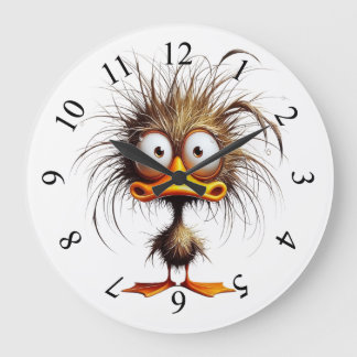 Reloj Redondo Grande Pájaro extravagante