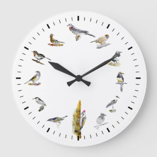 Reloj Redondo Grande Pájaros