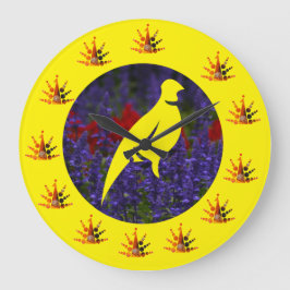 Reloj Redondo Grande pájaros