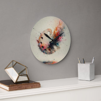 Reloj Redondo Grande Paleta de la Creación