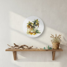 Palmeras verdes con trópicos de color agua de coco