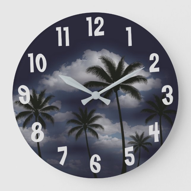 Reloj Redondo Grande Palms (Anverso)