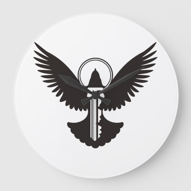 Reloj Redondo Grande Palo con llave (Anverso)