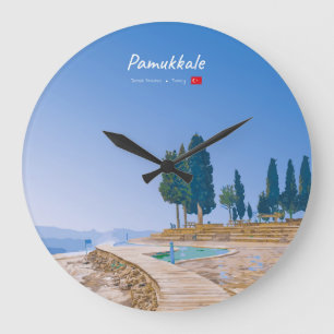 Reloj Redondo Grande Pamukkale, Turquía - Piscinas Térmicas
