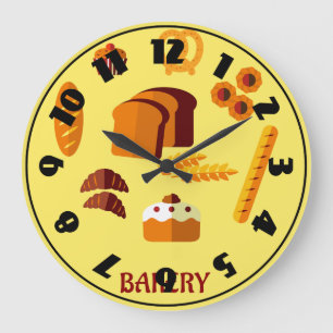 Reloj Redondo Grande Panadería Panes y Dulces Temáticos