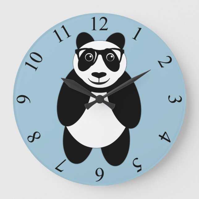 Reloj Redondo Grande Panda (Anverso)