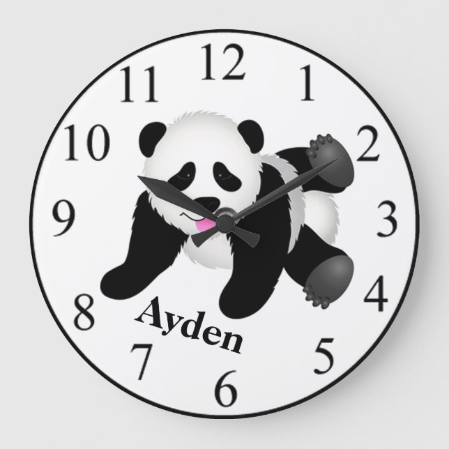 Reloj Redondo Grande Panda Bear (Anverso)