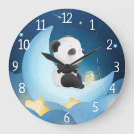 Reloj Redondo Grande Panda Bear