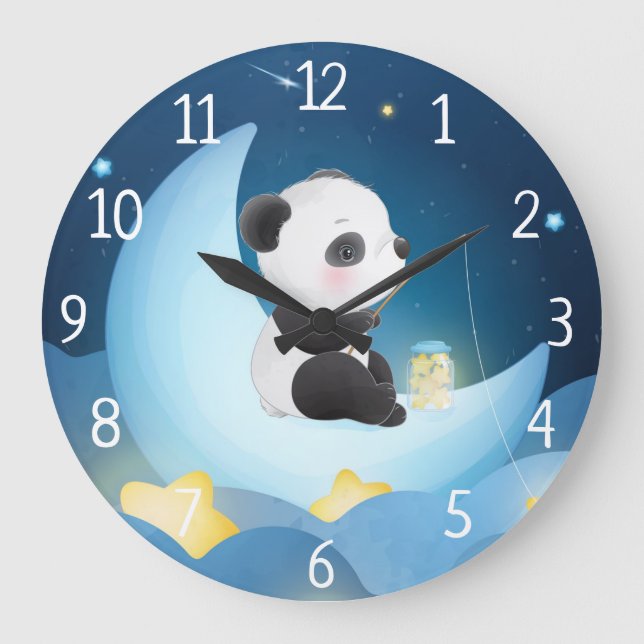Reloj Redondo Grande Panda Bear (Anverso)