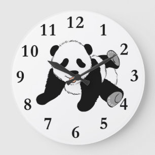 RELOJ REDONDO GRANDE PANDA BEAR CLOCK