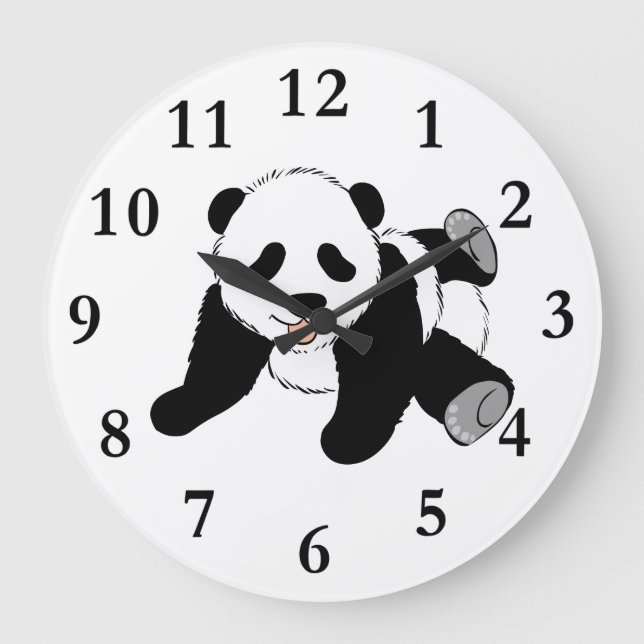 RELOJ REDONDO GRANDE PANDA BEAR CLOCK (Anverso)