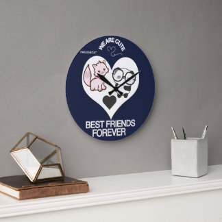 Reloj Redondo Grande PANDA CAT Cute