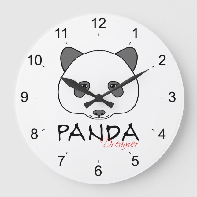 Reloj Redondo Grande Panda Dreamer (Anverso)