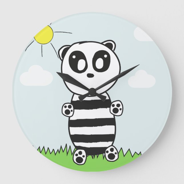 Reloj Redondo Grande Panda Kids (Anverso)