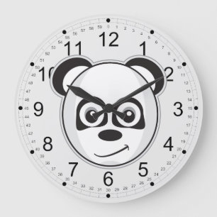 Reloj Redondo Grande Panda sonriente