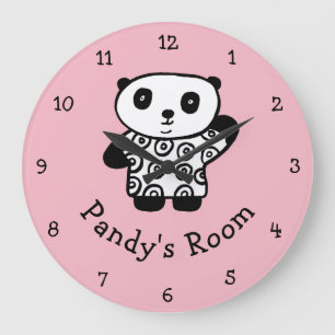 Reloj Redondo Grande Pandy el Panda personalizado