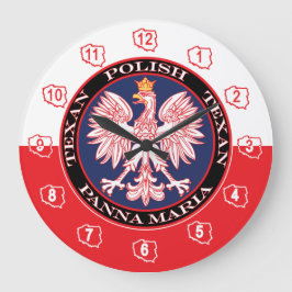 Reloj Redondo Grande Panna Maria Round Polaco Texan