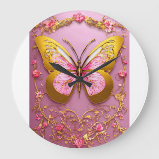 Reloj Redondo Grande Pantalones cortos de dragón chinos - audaces, eleg