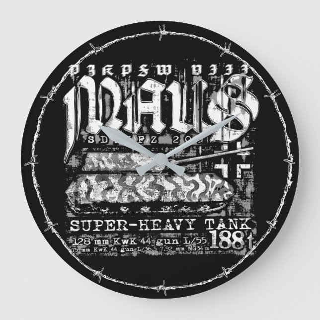 Reloj Redondo Grande Panzer VIII Maus (Anverso)