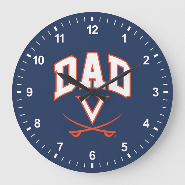 Reloj Redondo Grande Papá de los Virginia Cavaliers (Anverso)