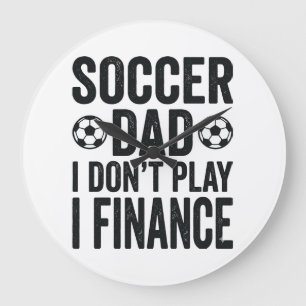 Reloj Redondo Grande Papá Fútbol No Juego Financio Camiseta Vintage_